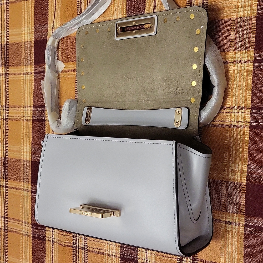 Zac Zac Posen Eartha small chain bag, light grey color ( dolphin) Nwt - Picture 10 of 12